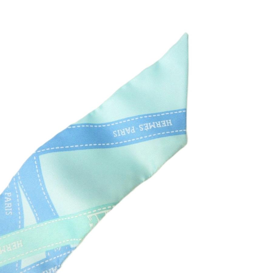 【中古】エルメス HERMES 美品 ツイリー ボウタイ ボリュデュック シルク スカーフ レディース ☆AA★ レディース HERMES（エルメス） 美品 ツイリー ボウタイ ボリュデュック シルク