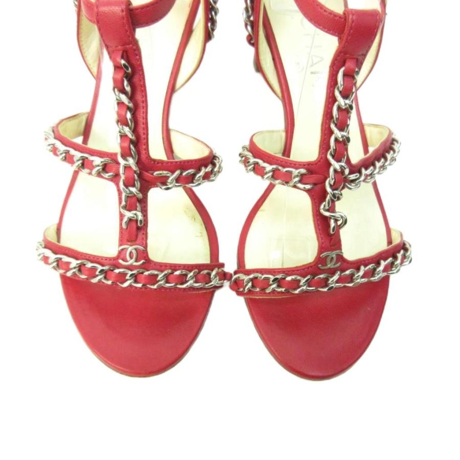 CHANEL（シャネル） ココマーク パンプス チェーン チャンキー ヒール