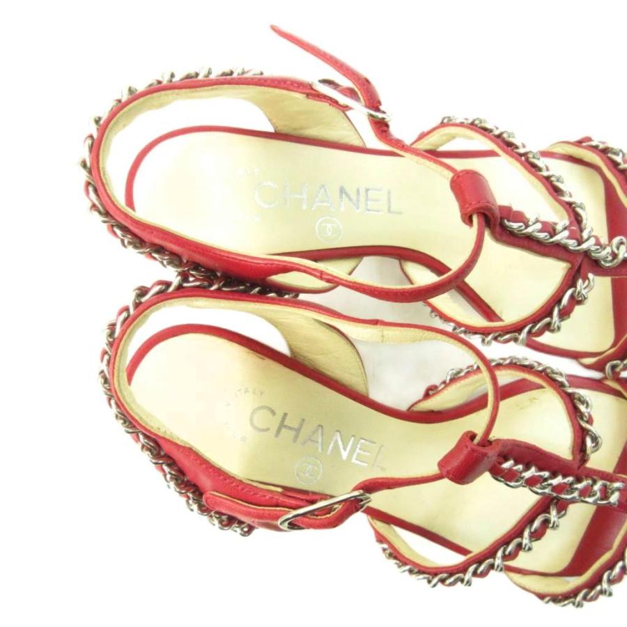 CHANEL（シャネル） ココマーク パンプス チェーン チャンキー ヒール