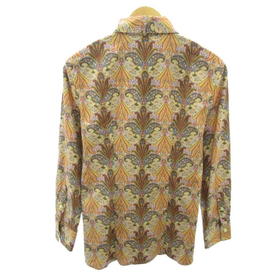ETRO（エトロ） 美品 シャツ ペイズリー柄 長袖 44 オレンジ系 1108