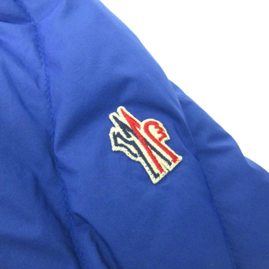 【中古】モンクレール MONCLER 美品 BARNAVE ダウンジャケット ジップアップ ロゴ パッチ 2 青 ブルー H20971A00023 MONCLER（モンクレール） 美品 BARNAVE ダウンジャケット ジップアップ