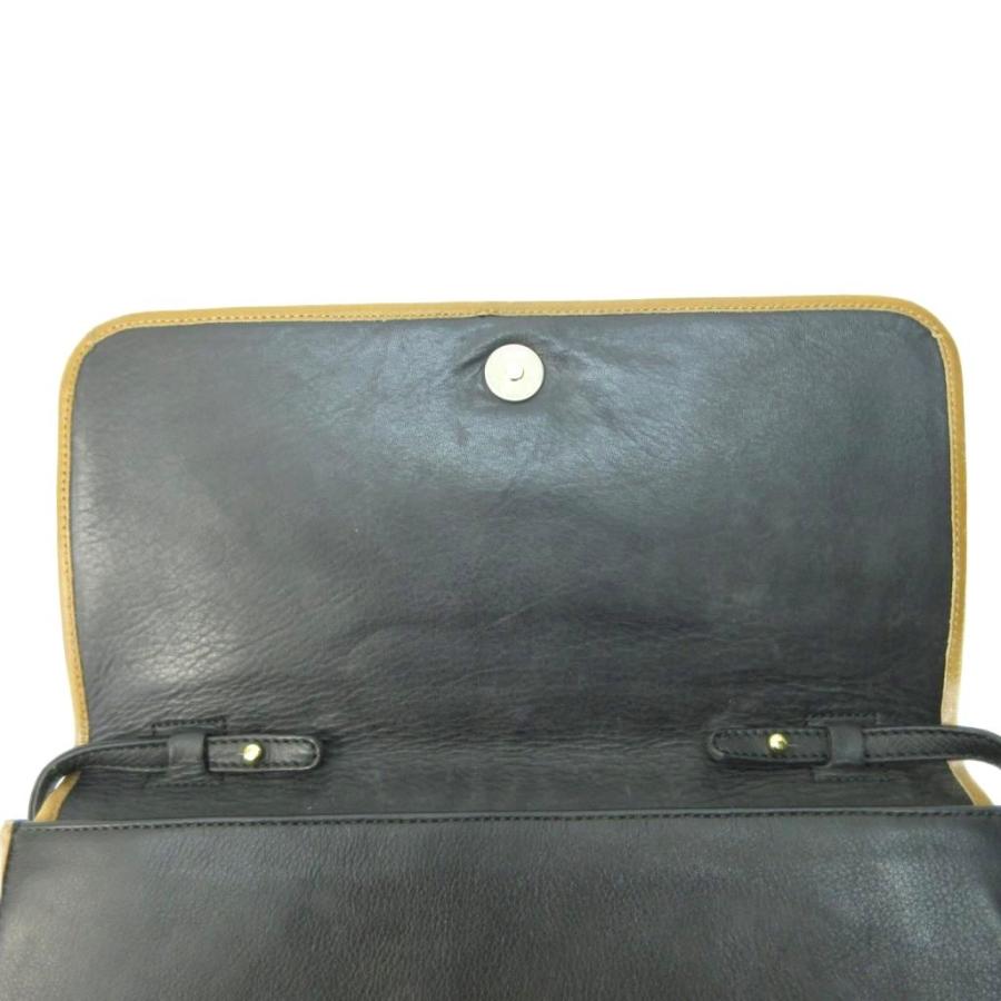 美品 オールド セリーヌ celine ショルダー バッグ ブラック トリオンフ CELINE セリーヌ トリオンフ ステッチ レザー ショルダーバッグ