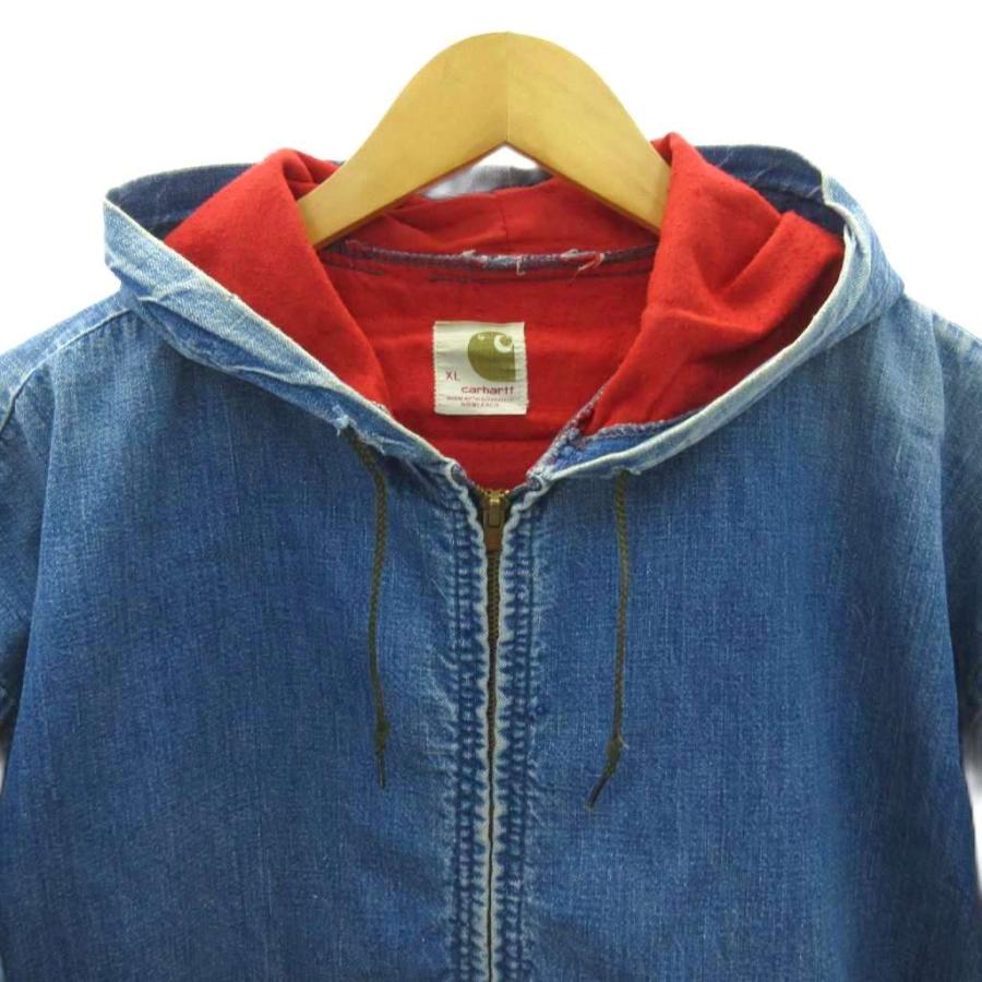 Carhartt アクティブジャケット　70s デニム　M ビンテージ 楽天市場】70s ビンテージ □ カーハート ライナー付き フルジップ