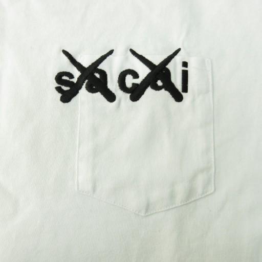 サカイ sacai × カウズ 美品 21SS コラボ Tシャツ ロゴ 白 ホワイト 1