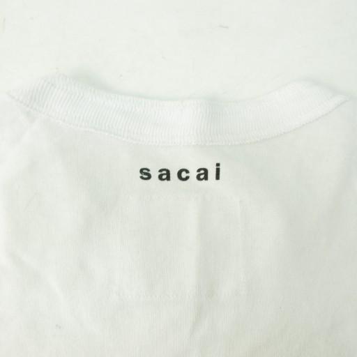 サカイ sacai × カウズ 美品 21SS コラボ Tシャツ ロゴ 白 ホワイト 1