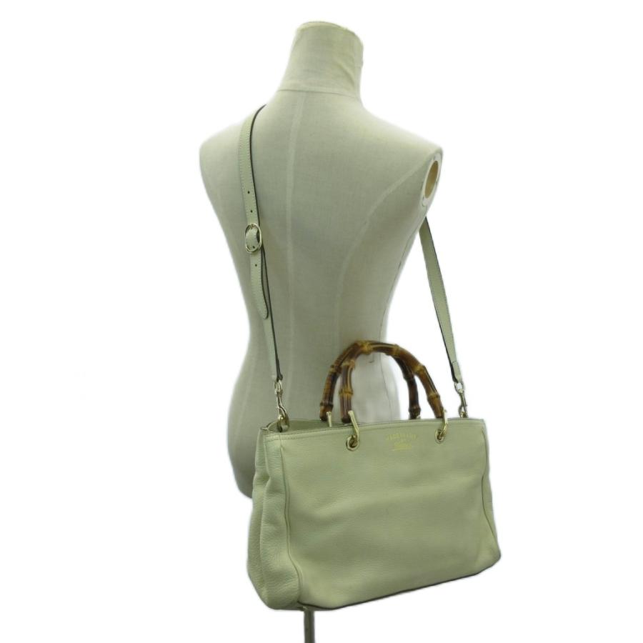 GUCCI（グッチ） バンブー 2way ハンドバッグ ショルダーバッグ レザー