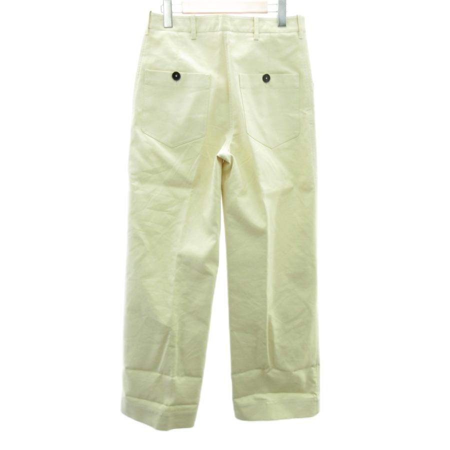 【中古】ジルサンダー JIL SANDER 近年 コットン ワイドパンツ チノ ベージュ 32 約M JSPP310005 ジルサンダー JIL SANDER 近年 コットン ワイドパンツ チノ ベージュ