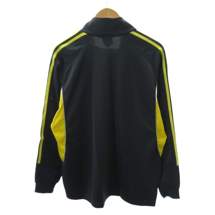 adidas　トラックジャケット　長袖　ブラック　ロゴ　刺繍　スリーライン　金 adidas（アディダス） トラックジャケット ジャージ ロゴ 刺繍 スリー