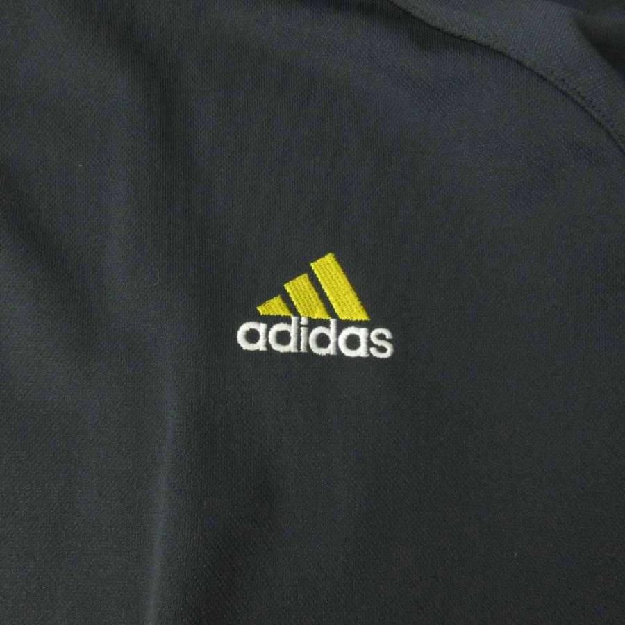 に*ー様 60s adidas トラックジャケット　無地　イエロー　ブラックライ adidas 3ライントラックジャケット/black x yellow-古着屋マッシュ
