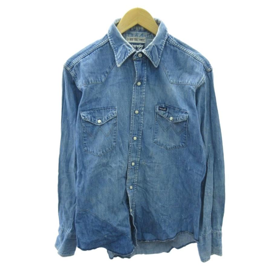 ラングラー WRANGLER ヴィンテージ 80s ウエスタンシャツ デニム 長袖