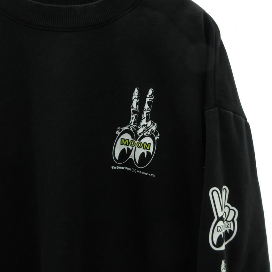 The great frog × mooneyes コラボ スウェット トレーナー 裏起毛 黒