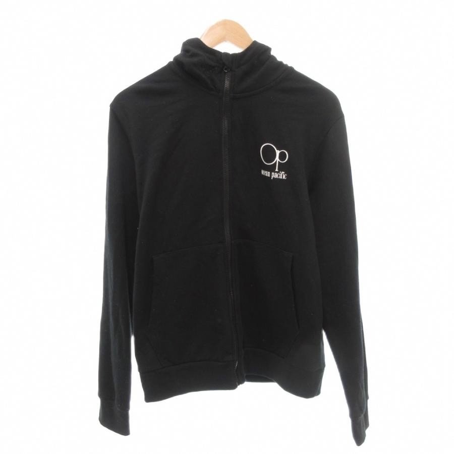 オーシャンパシフィック OCEAN PACIFIC ジップアップ パーカー M 黒 