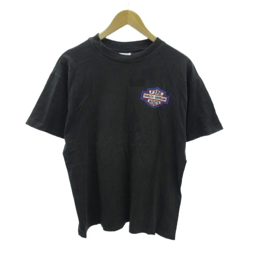 90s☆ハーレーダビッドソンTシャツ☆ミラー☆ビール企業☆ヘインズ☆ ヘインズ Hanes ヴィンテージ 90s ハーレーダビッドソン Harley
