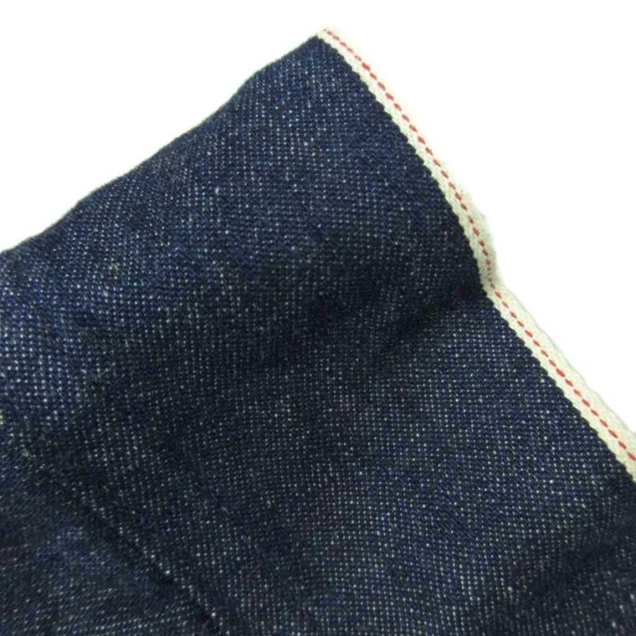 サンシー SUNSEA 美品 デニムシャツ セルビッチ 長袖 濃紺 インディゴ