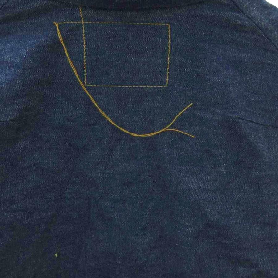 【中古】サンシー SUNSEA 美品 デニムシャツ セルビッチ 長袖 濃紺 インディゴブルー 1206 メンズ サンシー SUNSEA 美品 デニムシャツ セルビッチ 長袖 濃紺 インディゴ