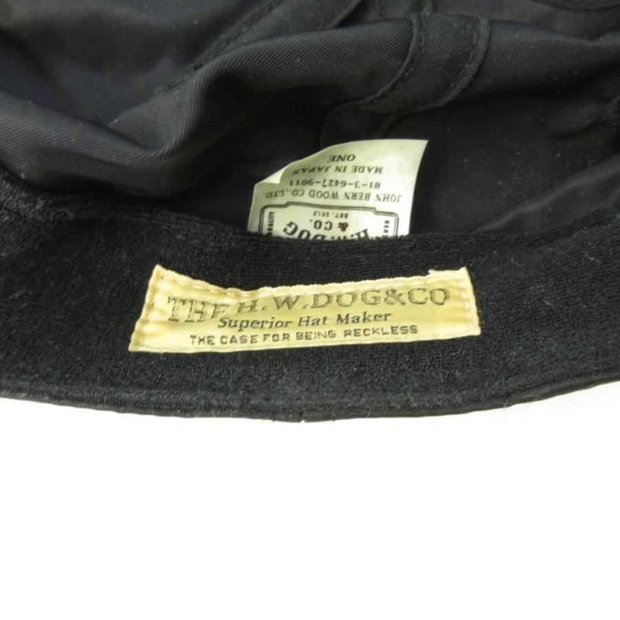 エイチダブリュードッグアンドコー THE H.W DOG&CO. キャップ 帽子 ロゴ 刺繍 アジャスタブル 黒 ブラック 1203 メンズ
