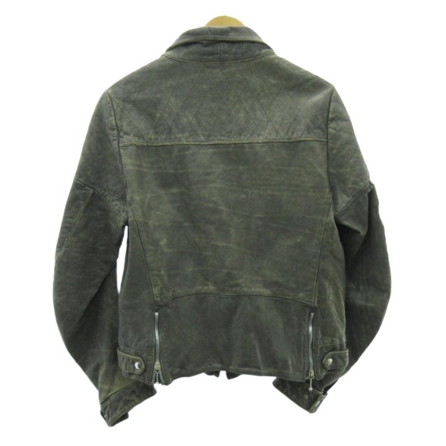 ゴールデングース GOLDEN GOOSE ヴィンテージ加工 レザー ライダース