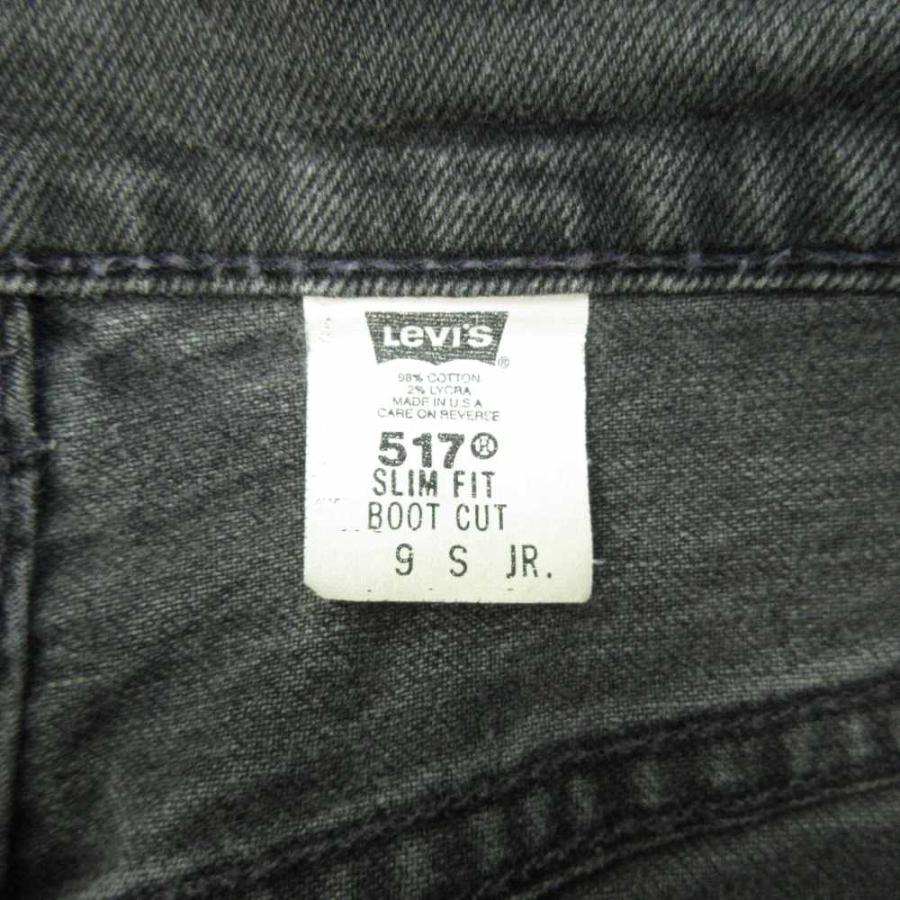 【中古】リーバイス Levi's 517 90s ブラック デニム ジーンズ 後染め 裏刻印511 USA製 米国製 ボーイズ S 11517-0359 Levi's（リーバイス） Levi's 517 90s ブラック デニム ジーンズ 後