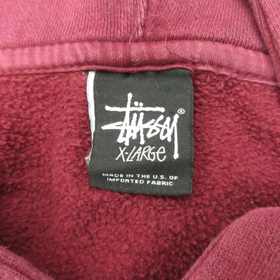 STUSSY（ステューシー） STUSSY old 00s〜 SSリンク ロゴ パーカー 赤