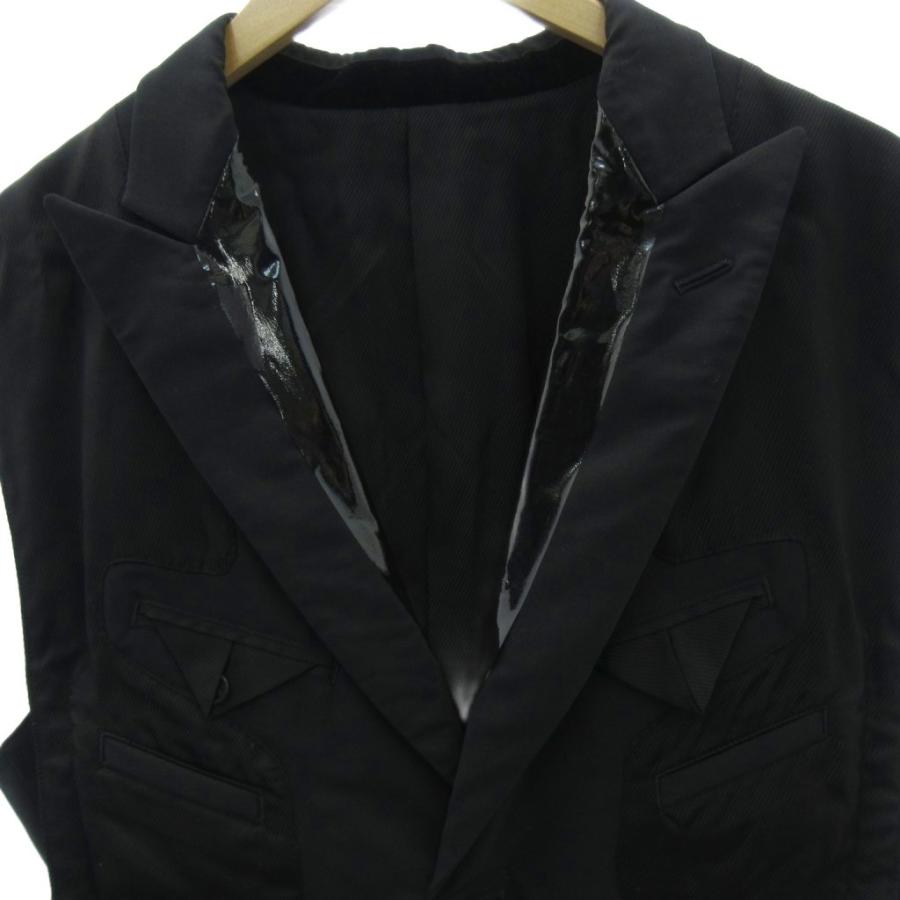 【レア】美品　タカヒロミヤシタザソロイスト　ベストL 黒　サマーウール タカヒロミヤシタザソロイスト TAKAHIRO MIYASHITA The Soloist. 美品