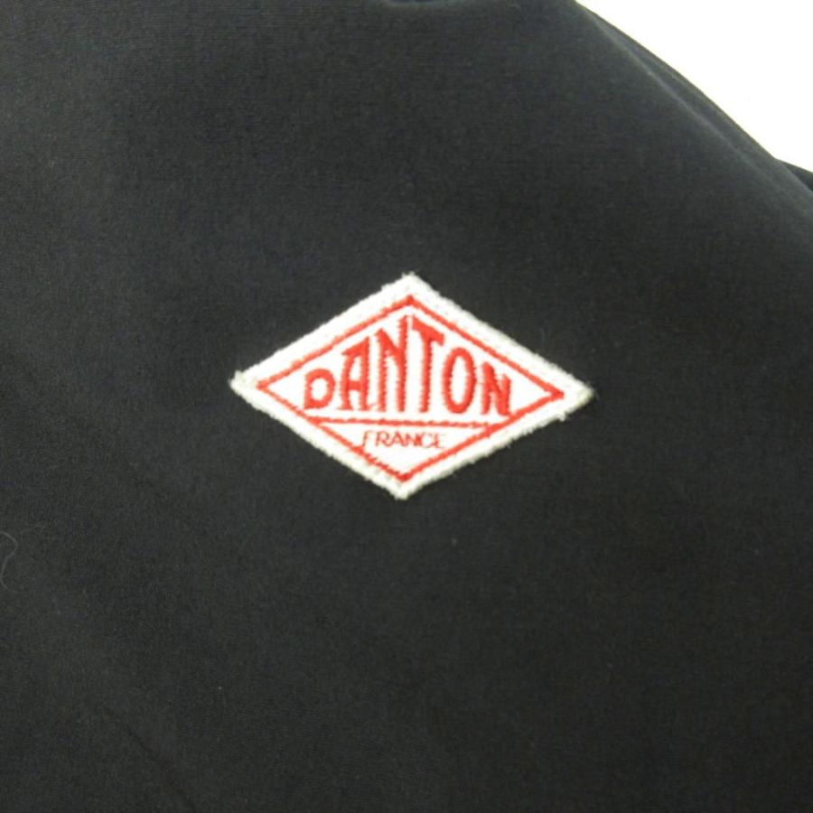 ダントン DANTON ダウンジャケット フード ラクーン ファー ロゴ 刺繍