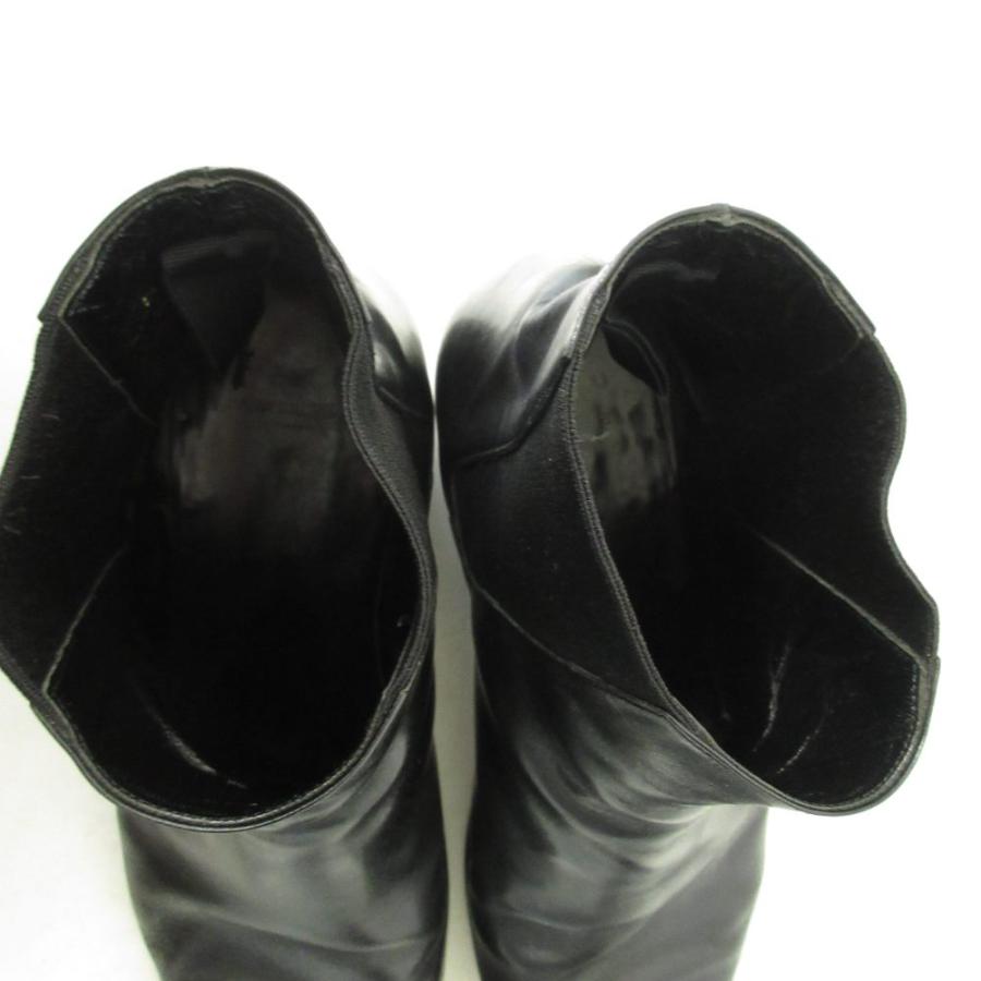 サンローラン パリ SAINT LAURENT PARIS サイドゴア ブーツ レザー 黒