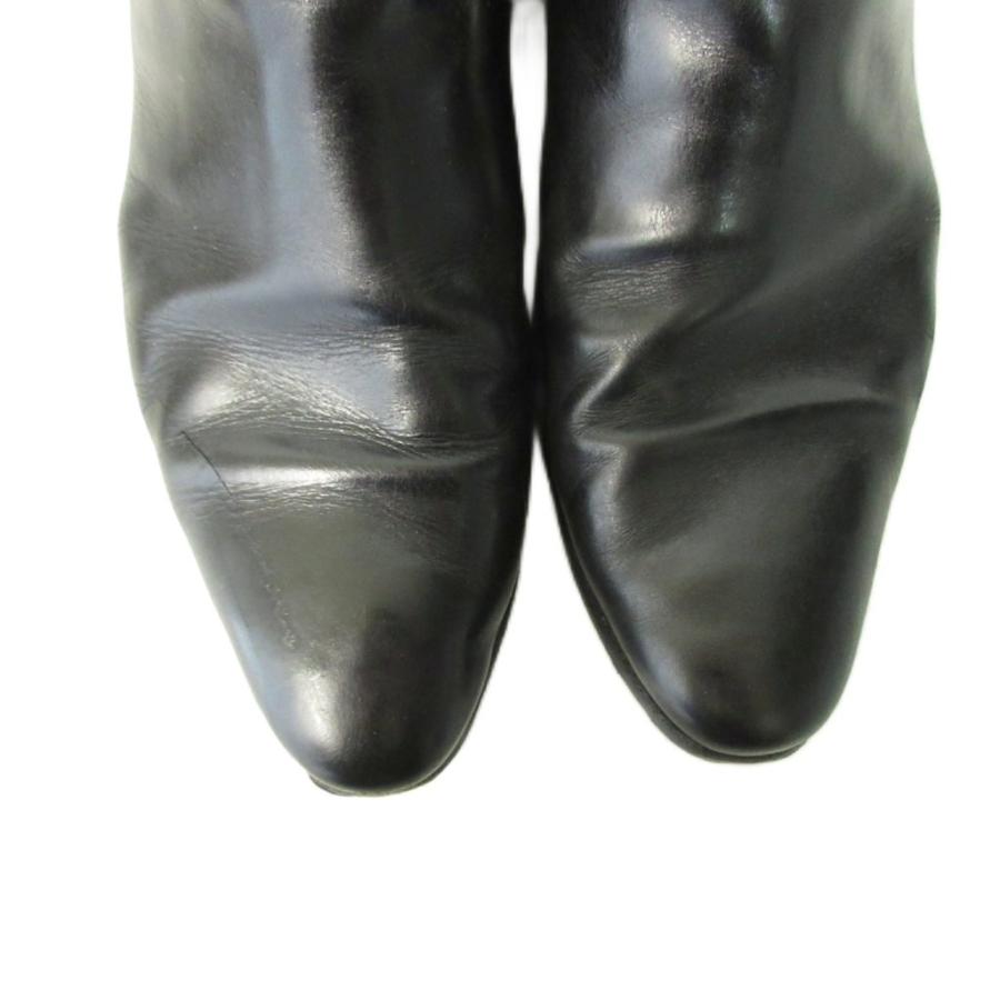 SAINT LAURENT ブラック サイドゴアブーツ SAINT LAURENT サイドゴアブーツ ショートブーツ メンズ SIZE 39.5 (XS