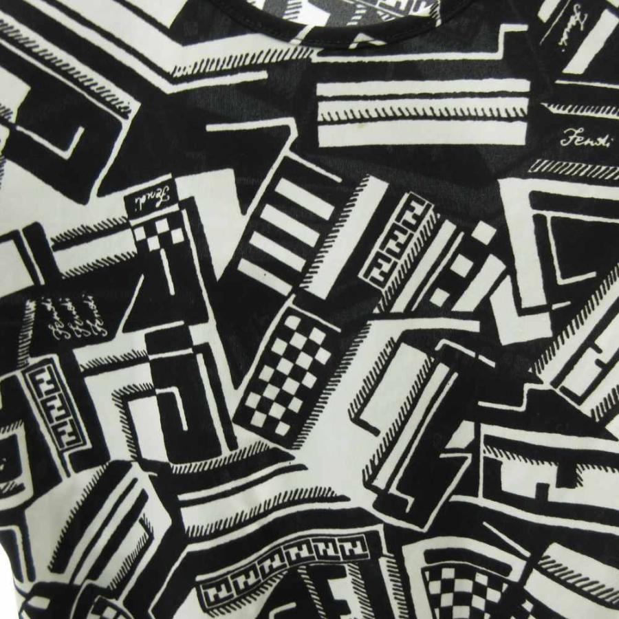 美品！ FENDI クロップドパンツ ズッカ柄 FF 総柄 Lサイズ 美品 】FENDI ズッカ柄 パンツ 27インチ FF イタリア製 高級 - メルカリ