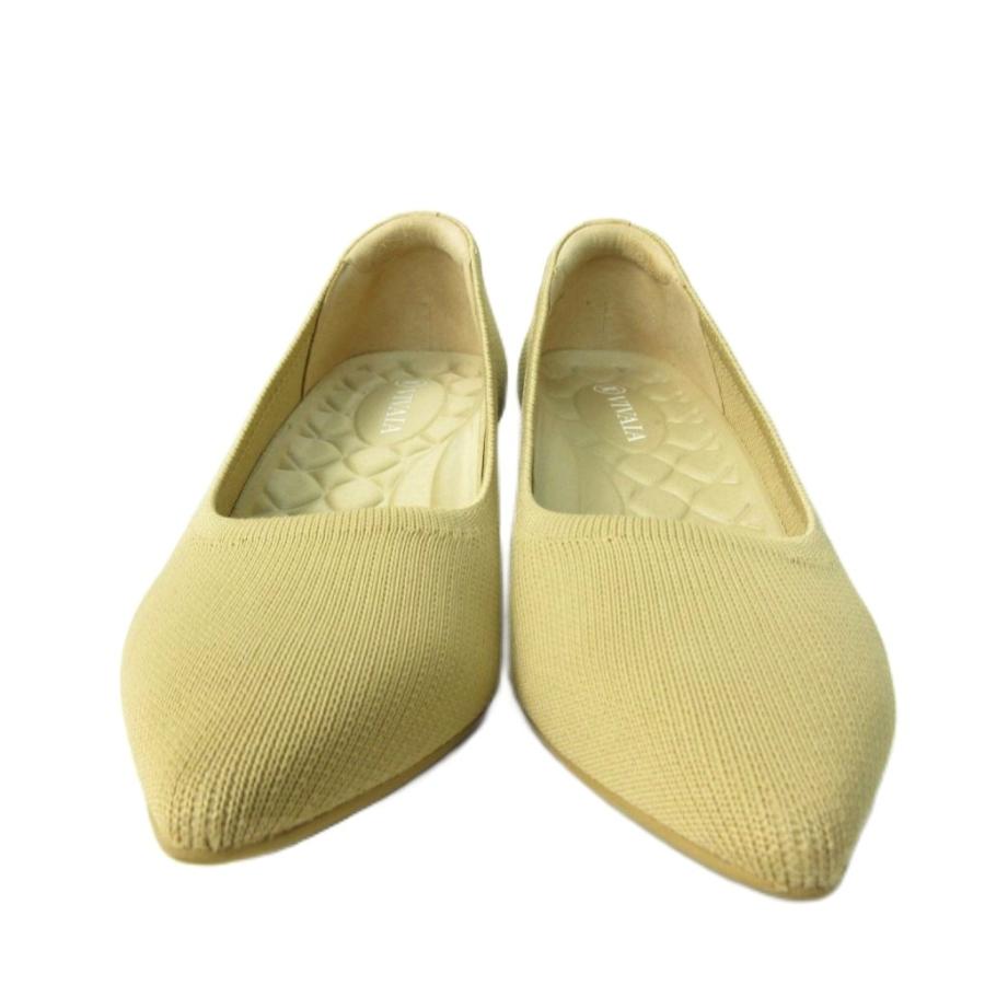 ビバイア VIVAIA 美品 パンプス シューズ チャンキーヒール キャンバス
