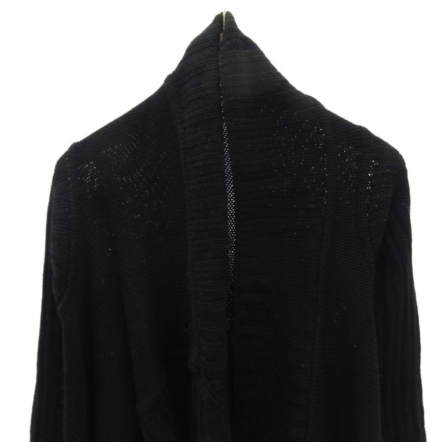 未使用級 リックオウエンス Wool カーディガン ブラック 変形 リックオウエンス Rick Owens 03AW ニット ロングカーディガン 変形