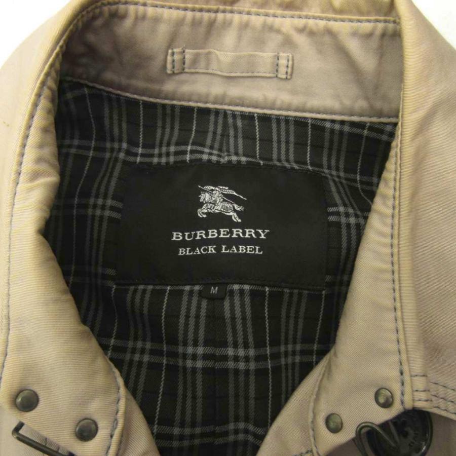 バーバリーブラックレーベル　ショートトレンチコート　M　ベージュ　裏地チェック BURBERRY BLACK LABEL（バーバリーブラックレーベル） トレンチコート