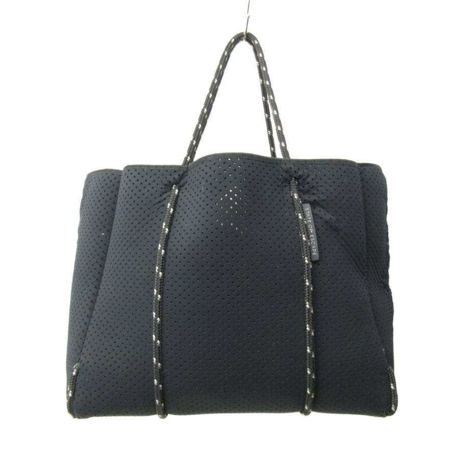 【美品】 ステートオブエスケープ トートバッグ ポーチ付 パンチング 大容量 ステイトオブエスケープ STATE OF ESCAPE 美品 フライングソロ トート