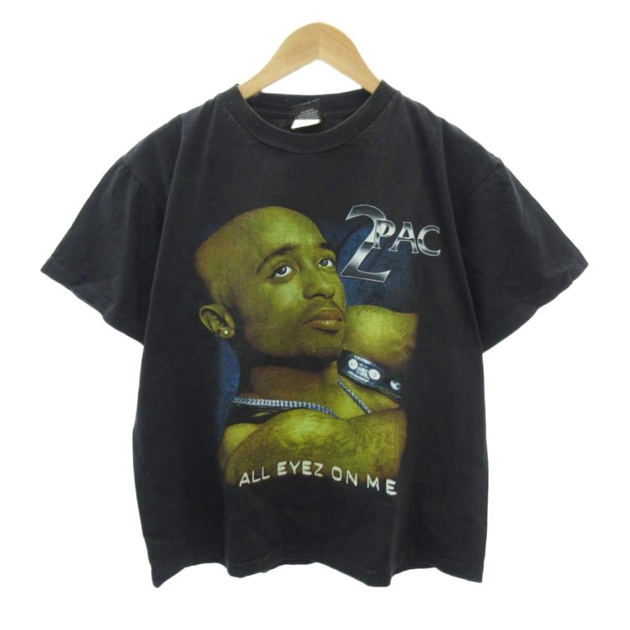 ヴィンテージ VINTAGE 90s 2Pac ラッパー ブート Tシャツ プリント