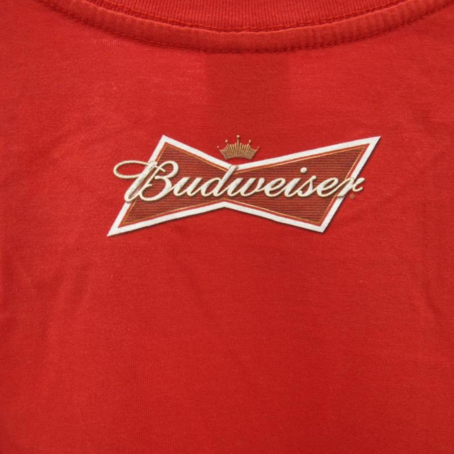 未使用品 バドワイザー Tシャツ 企業 赤 レッド M メンズ : ブランド 