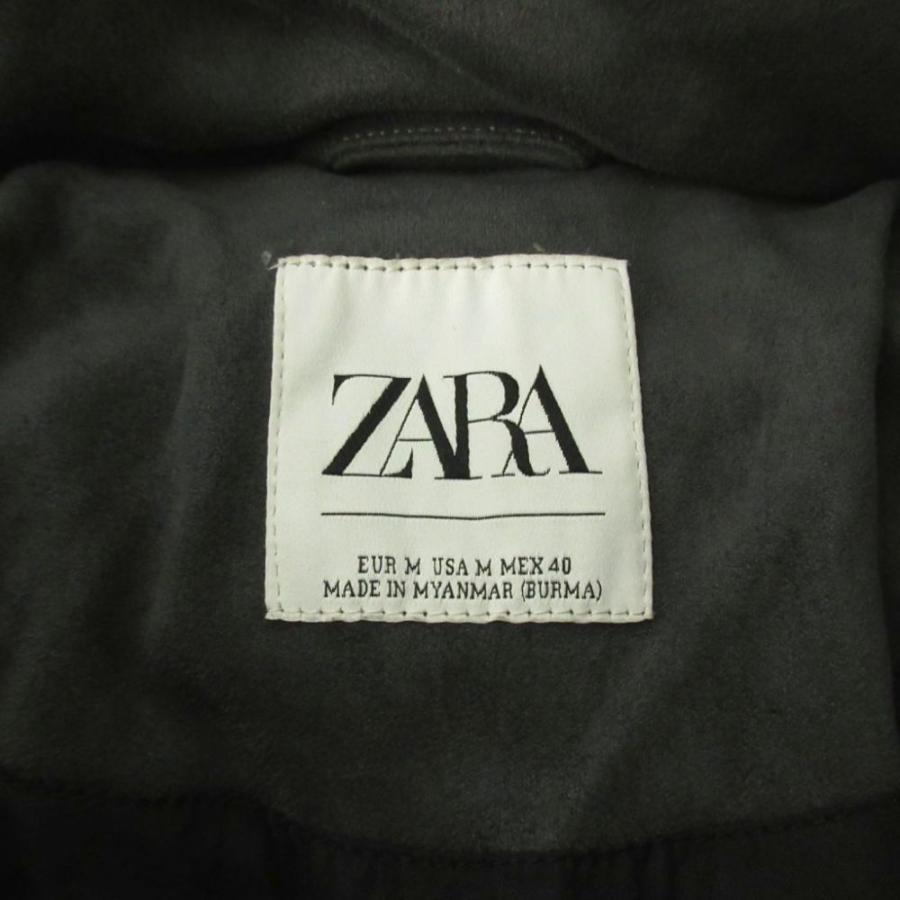ZARA（ザラ） 中綿ジャケット ブルゾン フード フェイクファー M 