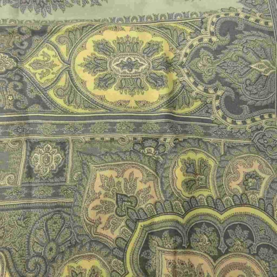 ETRO（エトロ） 美品 大判 スカーフ ペイズリー柄 ウール シルク混