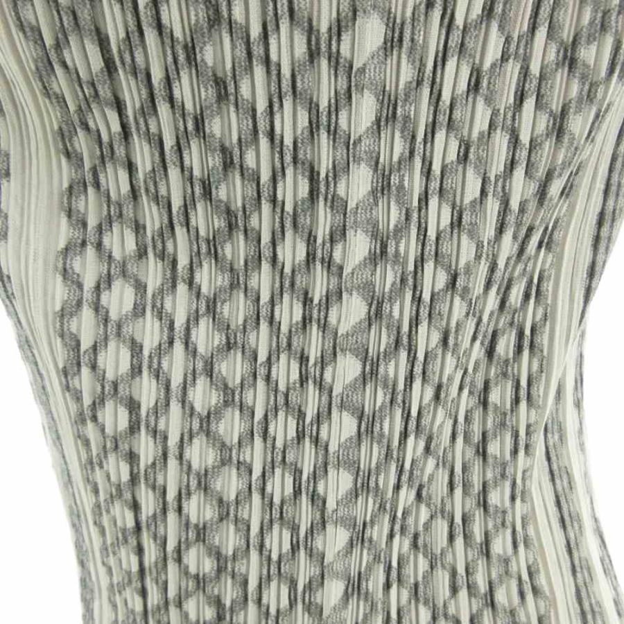 PLEATS PLEASE トップス 幾何学模様Size3 プリーツプリーズ PLEATS PLEASE 美品 総柄 カットソー 幾何学模様