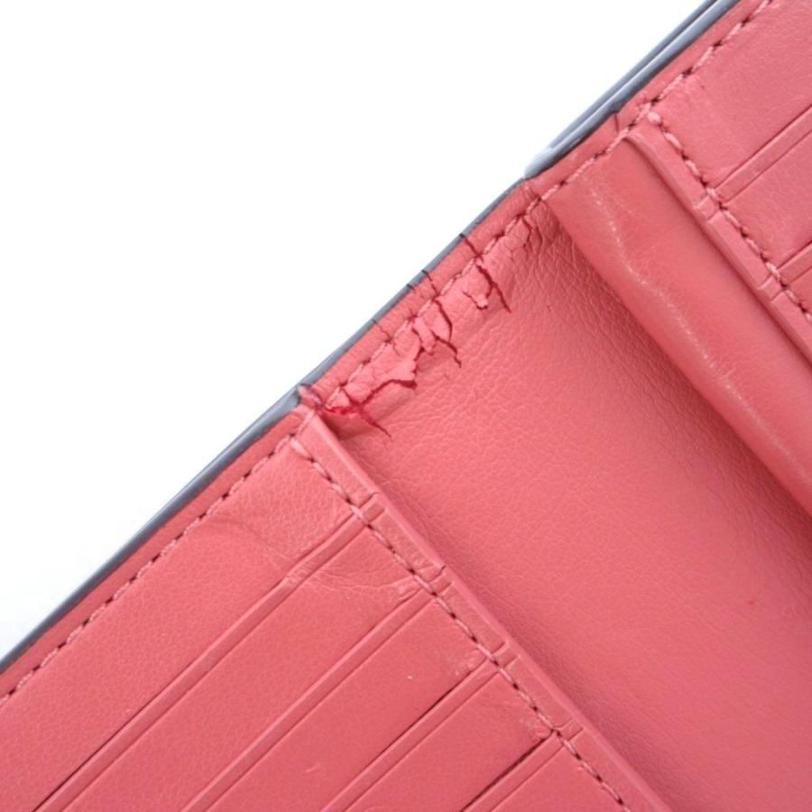 COACH（コーチ） 二つ折り財布 女性用 ベージュ ピンク シグネチャー柄