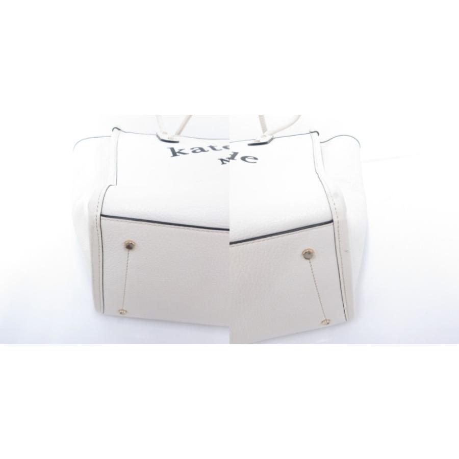美品✨ケイトスペード エラ ペブルレザー ロゴトート アイボリー 大容量 kate spade NEW YORK（ケイト・スペード ニューヨーク） ケイト