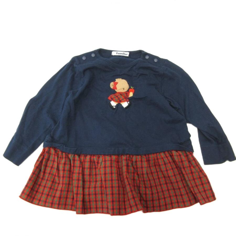 ファミリア Familiar キッズ服 3点セット ワンピース ブラウス ケープ