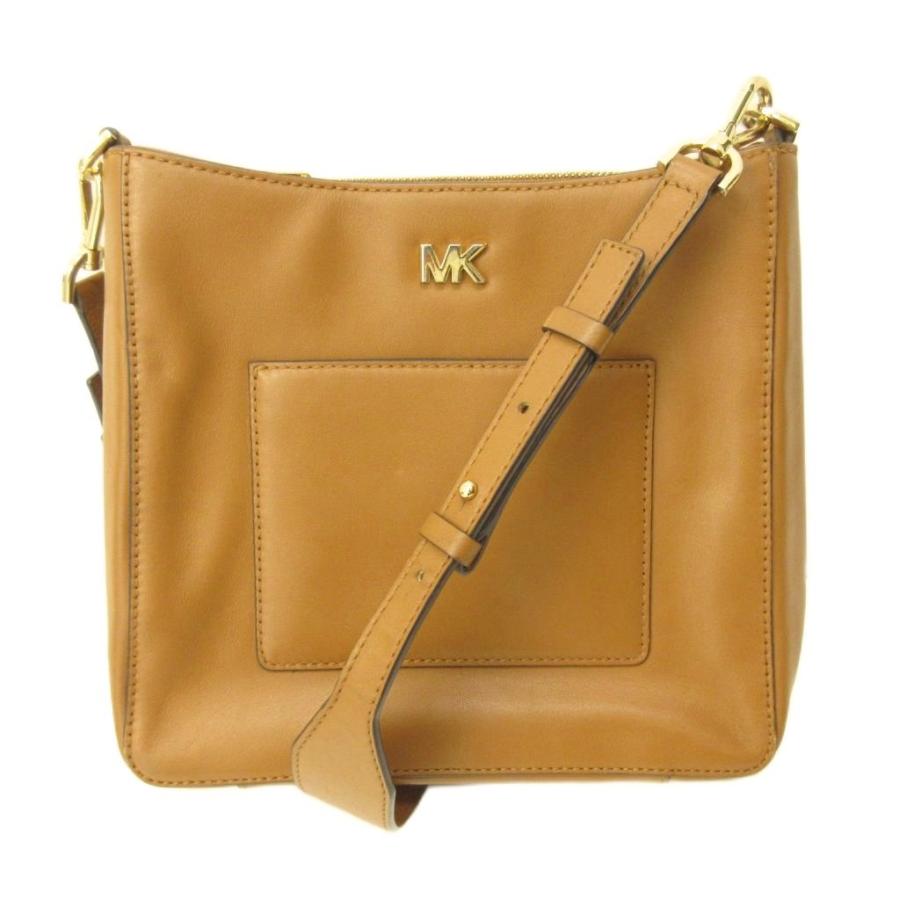 マイケルコース MICHAEL KORS 美品 ショルダーバッグ MK ロゴ メタル 