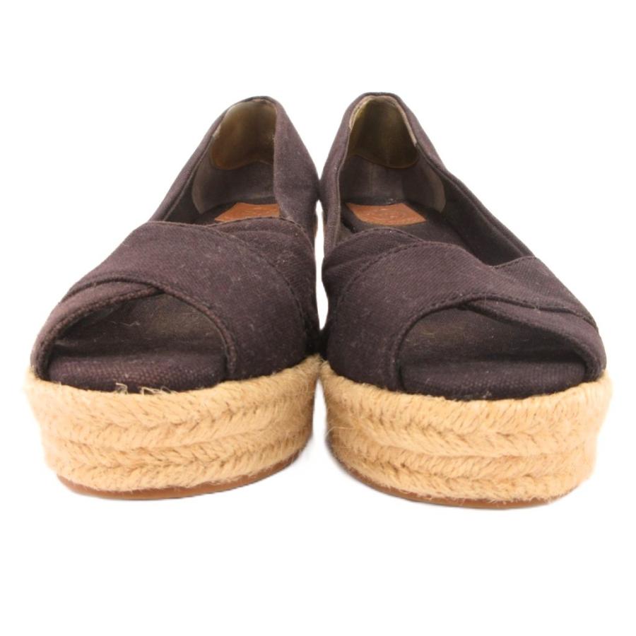 TORY BURCH（トリーバーチ） オープントゥパンプス キャンバス