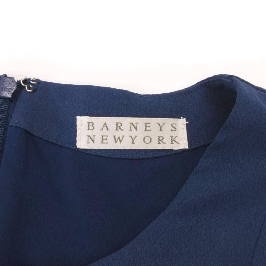 バーニーズニューヨーク BARNEYS NEW YORK 美品 ワンピース 38 紺
