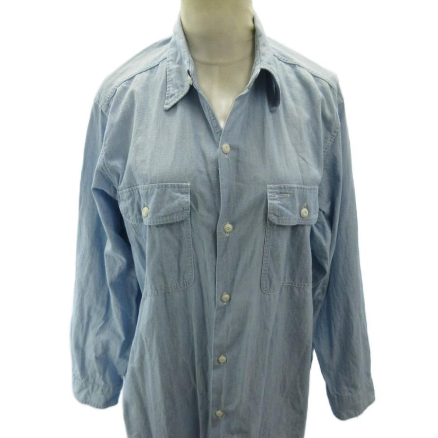 3422【美品】マディソンブルー ハンプトンシャンブレーシャツワンピース マディソンブルー MADISONBLUE 美品 ハンプトンシャンブレーシャツ