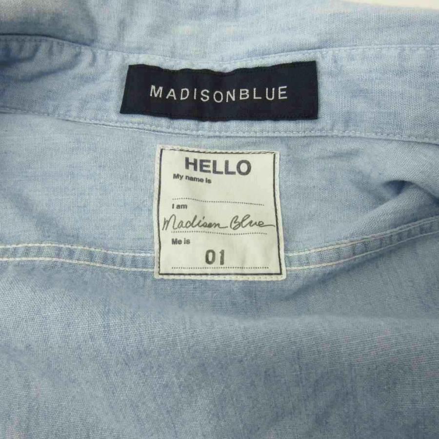 マディソンブルー MADISONBLUE 美品 ハンプトンシャンブレーシャツ