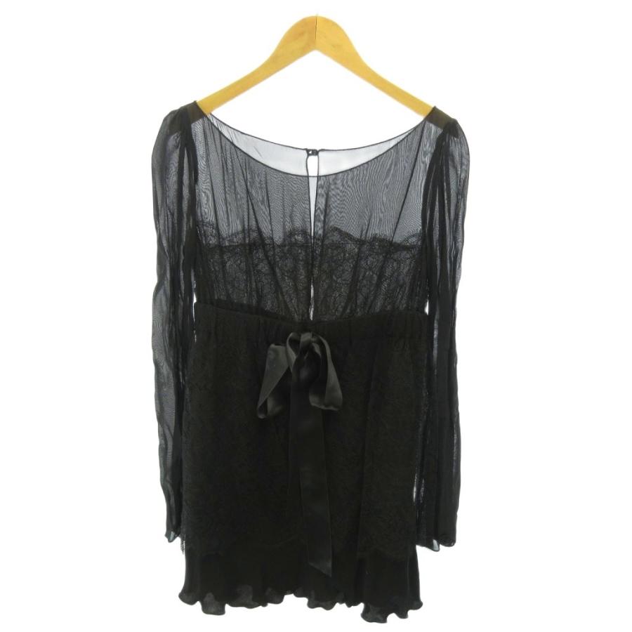 【タグ付】RED VALENTINO レッドヴァレンティノ　チュールブラウス　黒 未使用品 レッド ヴァレンティノ RED VALENTINO タグ付 フォーマル