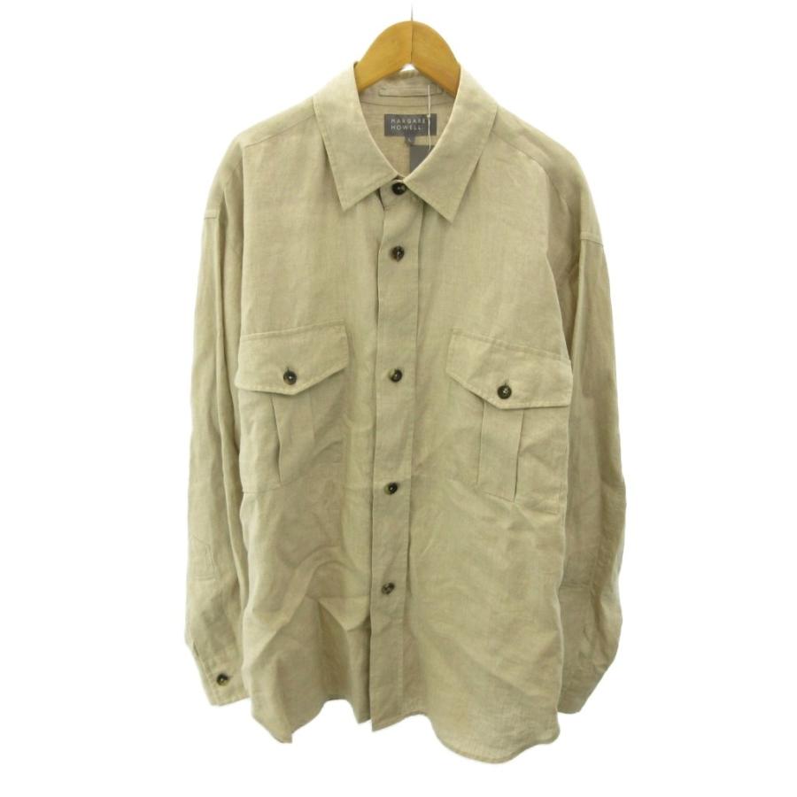 MARGARET HOWELL マーガレットハウエル リネン シャツ 長袖 麻 MARGARET HOWELL（マーガレットハウエル） 未使用品 タグ付 シャツ 麻