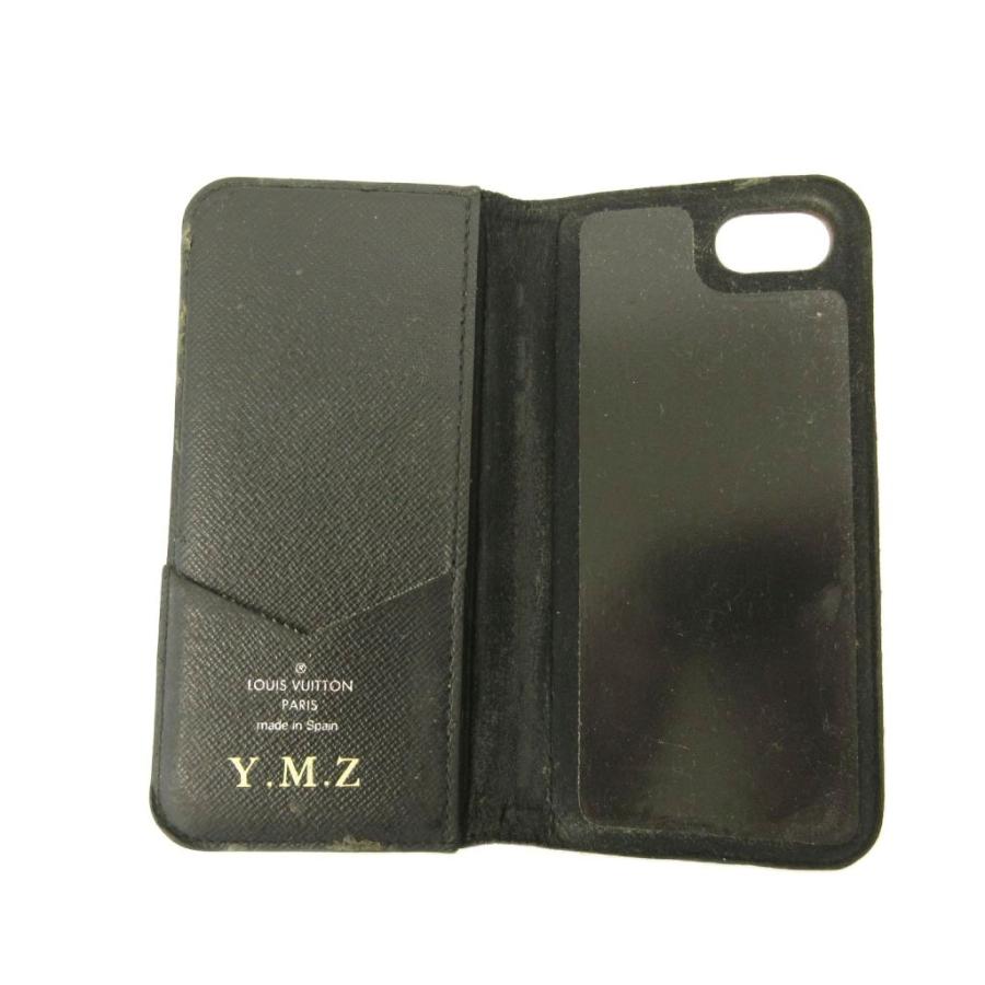 Louis Vuitton 手帳型 iPhoneケース ブラック　SE用 LOUIS VUITTON（ルイ・ヴィトン） モノグラム iPhone7用