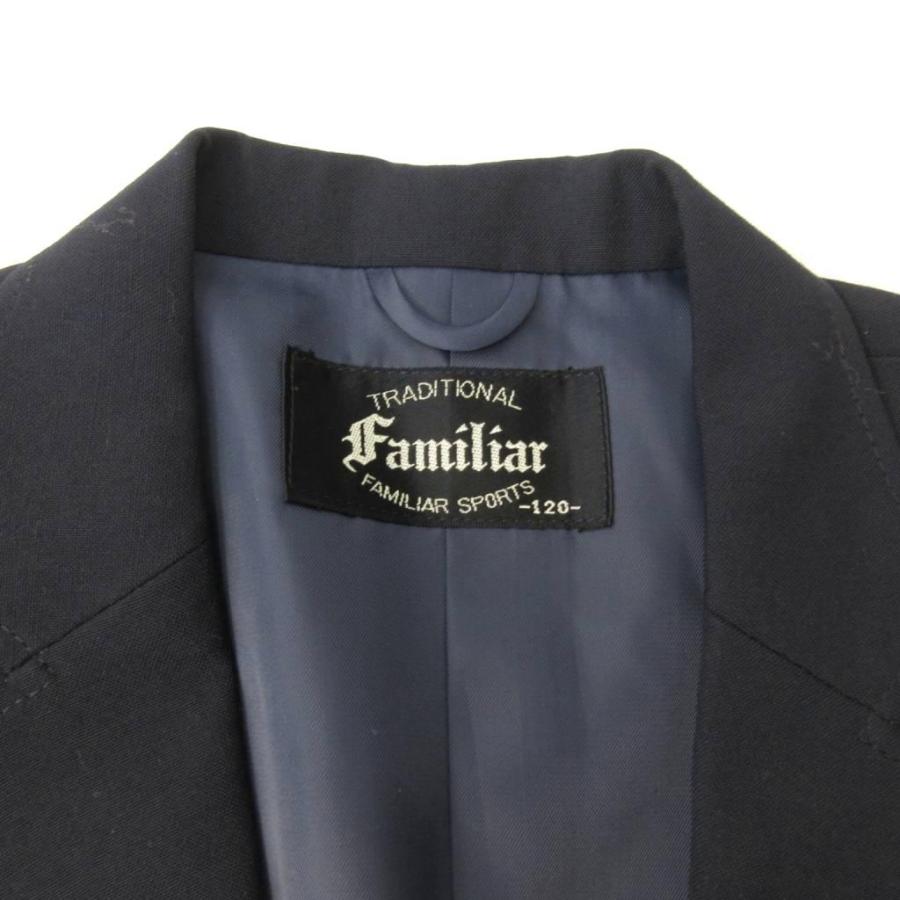 超美品☆ファミリア☆人気 ボア ジャケット ネイビー 紺 チェック 130
