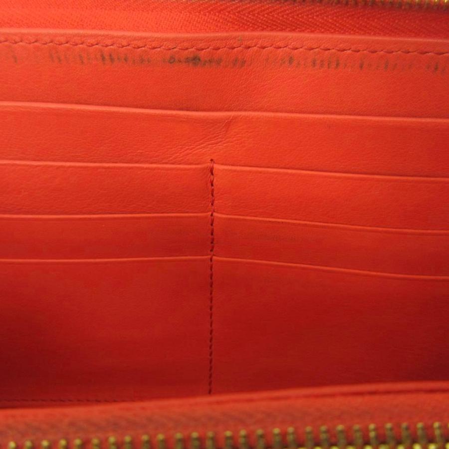 CELINE（セリーヌ） 長財布 ウォレット バイカラー レザー 赤 レッド 